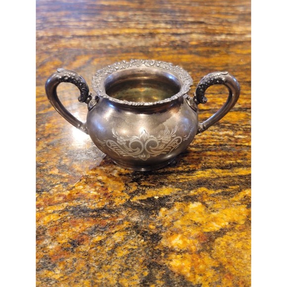 ATQ.1898-1924 Van Bergh S.P. Co., Rochester, N. Y.Quadruple Plate Teapot Set#468 - Picture 10 of 11